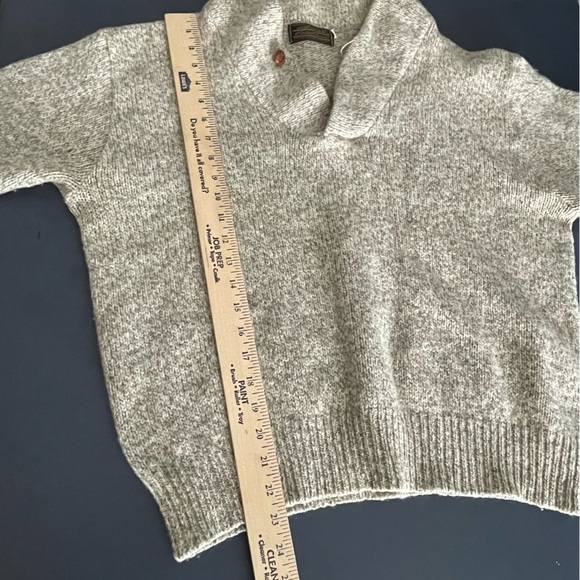 Vintage Eddie Bauer Pullover Sweater Single Button Men's Size Large Wool Blend - Picture 6 of 6